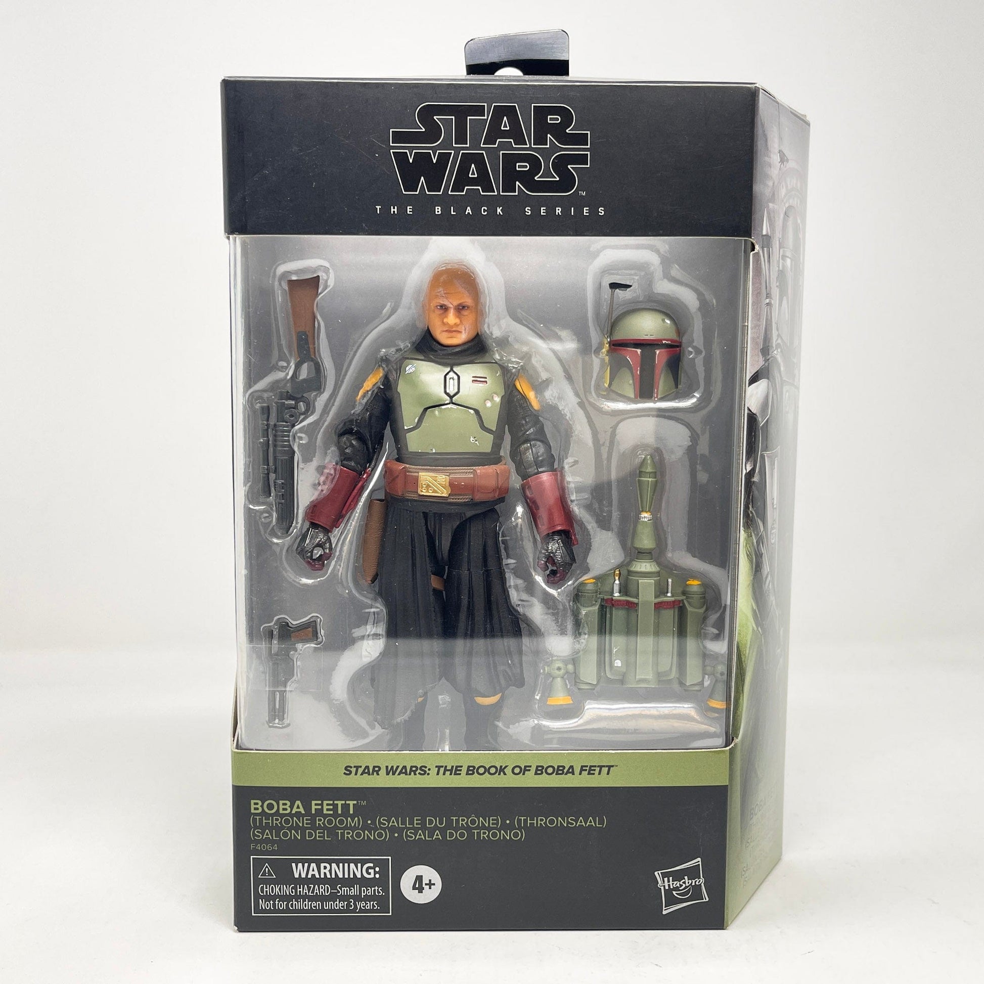 Vintage Hasbro Star Wars Modern MOC Boba Fett (Throne Room - Deluxe) BOBF 02 - Black Series Hasbro Star Wars Action Figure