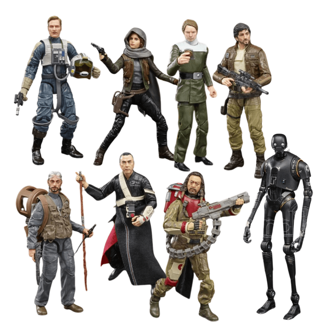 Vintage Hasbro Star Wars Modern MOC Bundle Deal: Rogue One Rebels - x8 Figure Set Hasbro Black Series