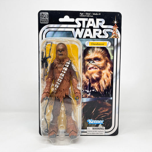 Vintage Hasbro Star Wars Modern MOC Chewbacca (ANH) - Black Series 40th Hasbro Star Wars Action Figure