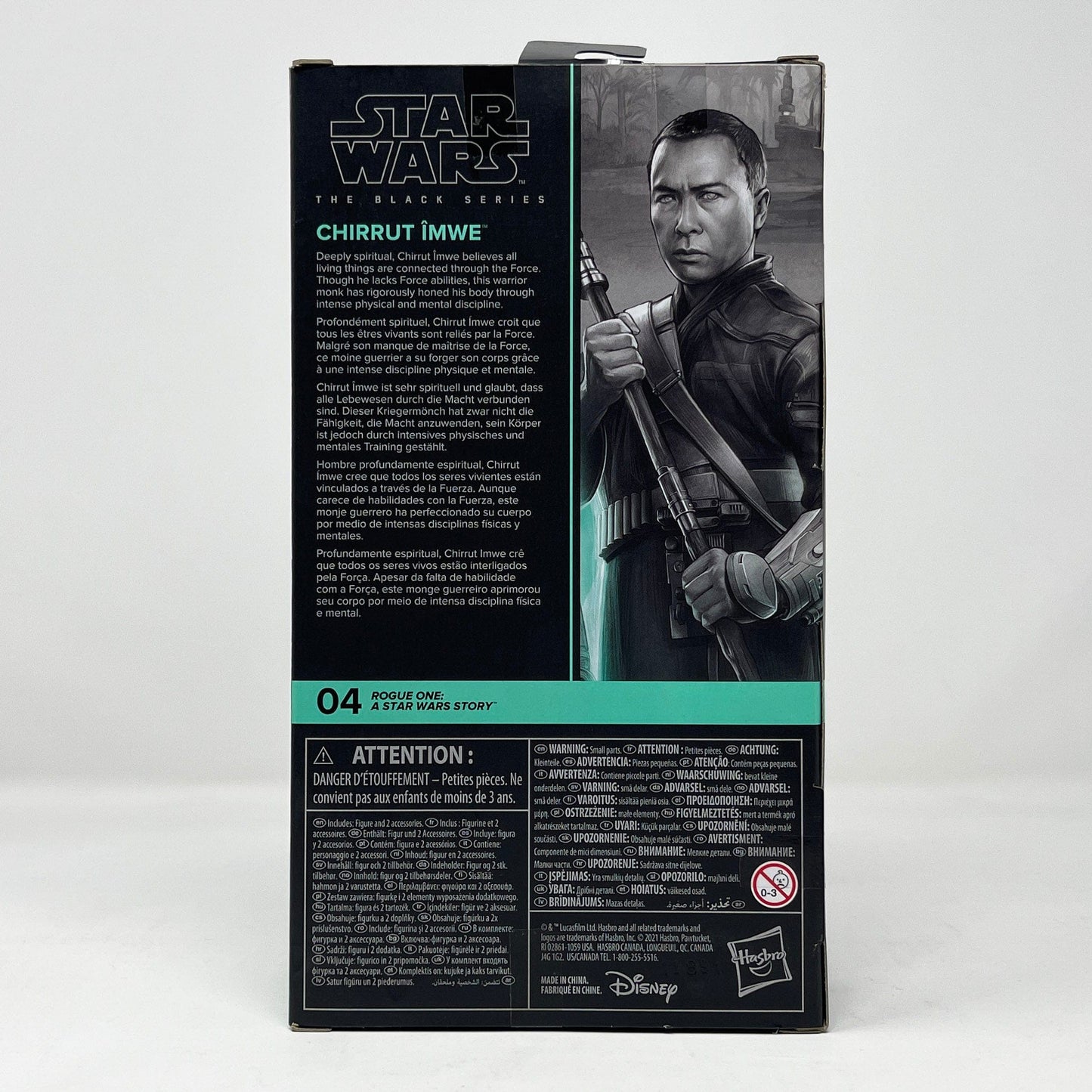 Vintage Hasbro Star Wars Modern MOC Chirrut Imwe (Rogue One) RO 04 - Black Series Hasbro Star Wars Action Figure