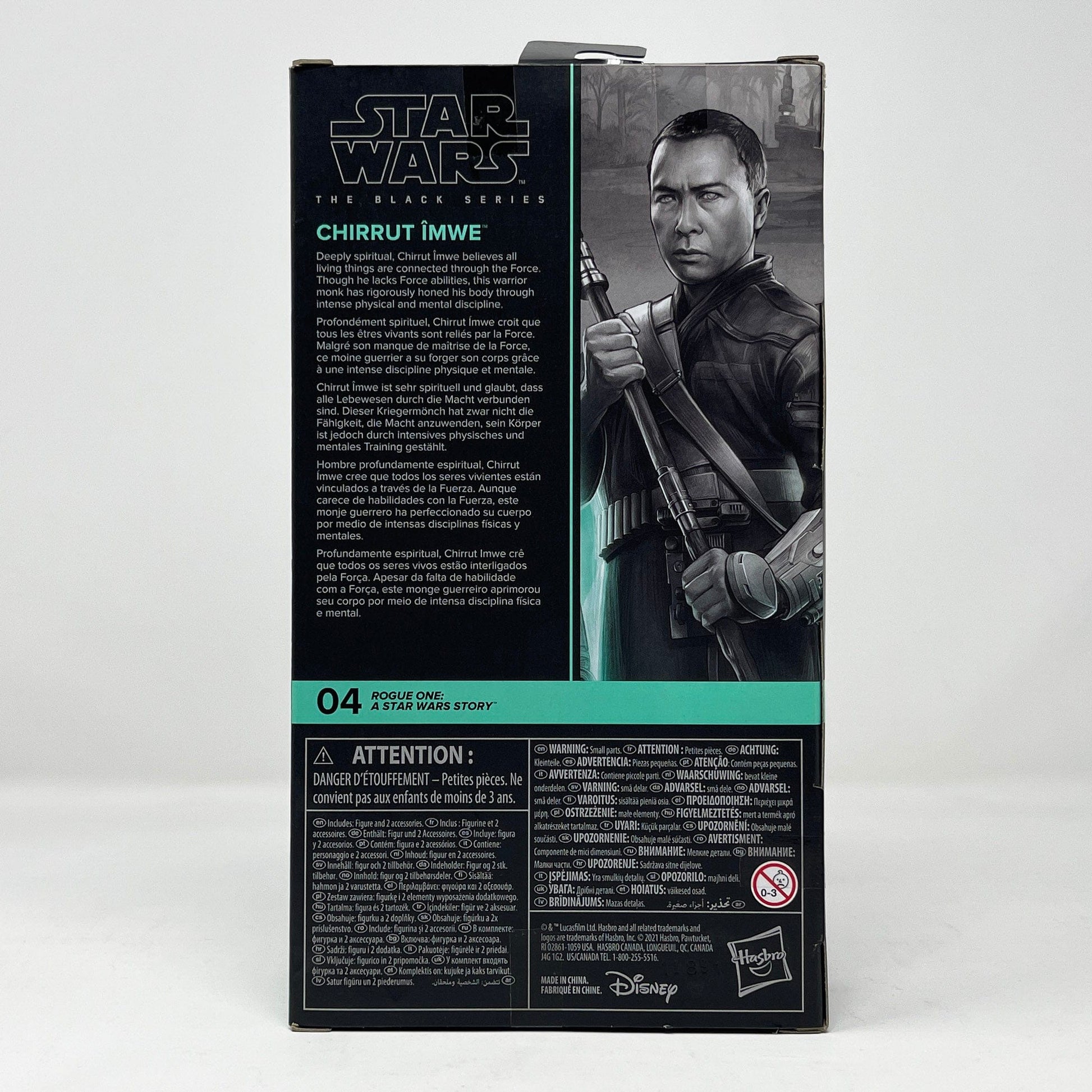 Vintage Hasbro Star Wars Modern MOC Chirrut Imwe (Rogue One) RO 04 - Black Series Hasbro Star Wars Action Figure