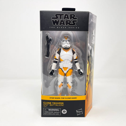 Vintage Hasbro Star Wars Modern MOC Clone Trooper (212th Battalion) CW09 - Black Series Hasbro Star Wars Action Figure