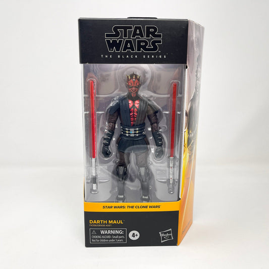 Vintage Hasbro Star Wars Modern MOC Darth Maul (Clone Wars) CW11 - Black Series Hasbro Star Wars Action Figure