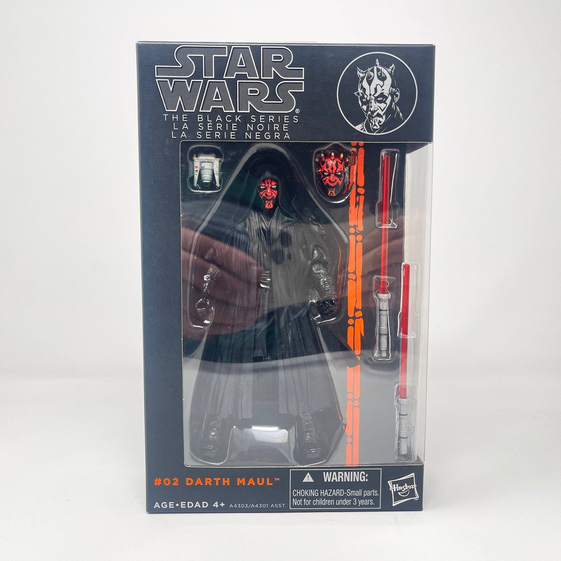 Vintage Hasbro Star Wars Modern MOC Darth Maul - Orange #02 - Black Series Hasbro Star Wars Action Figure