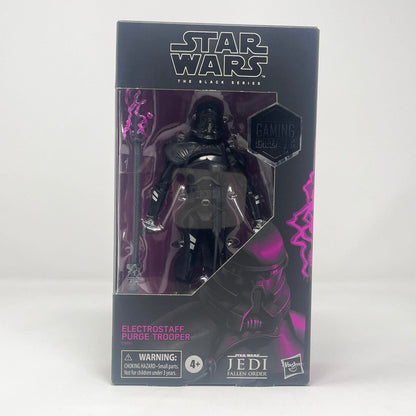 Vintage Hasbro Star Wars Modern MOC Electrostaff Purge Trooper (Fallen Order)- Black Series Hasbro Star Wars Action Figure