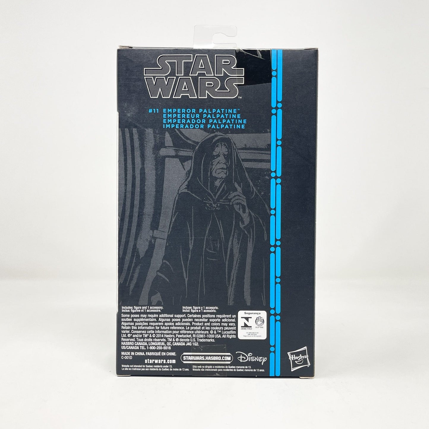 Vintage Hasbro Star Wars Modern MOC Emperor Palpatine #11 (2015) Blue Line - Black Series Hasbro Star Wars Action Figure