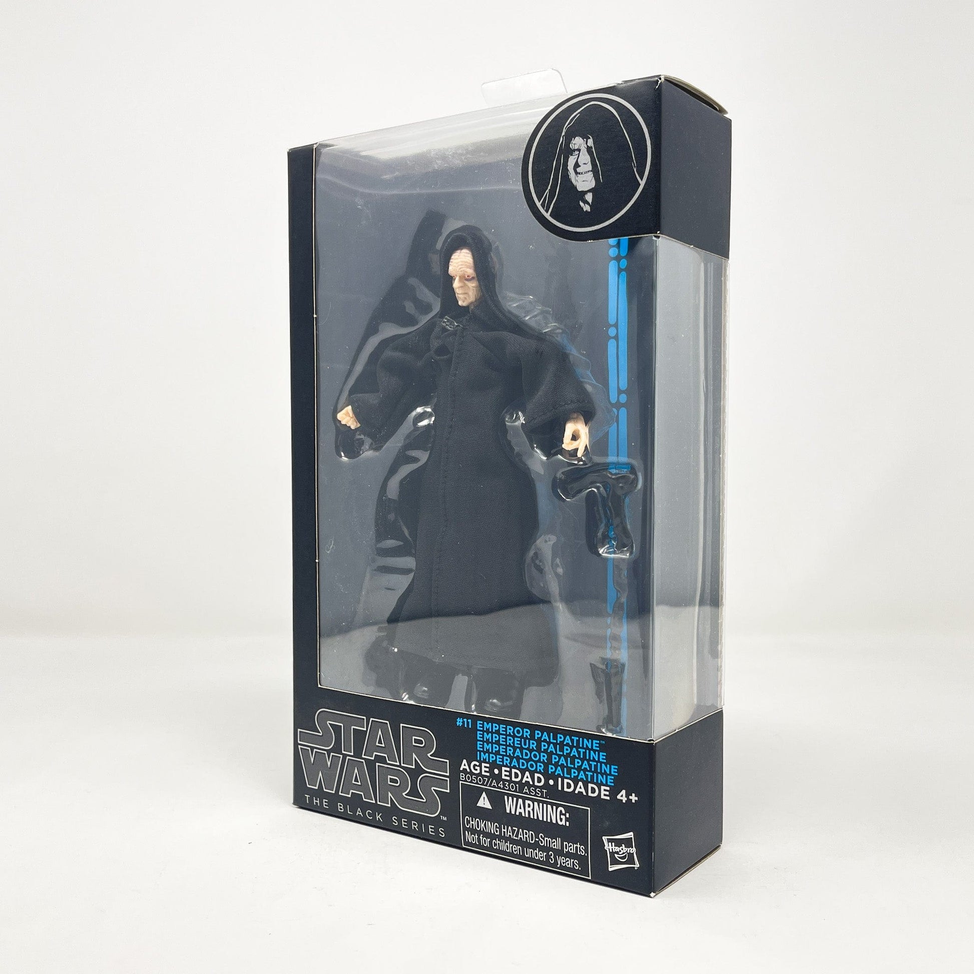 Vintage Hasbro Star Wars Modern MOC Emperor Palpatine #11 (2015) Blue Line - Black Series Hasbro Star Wars Action Figure