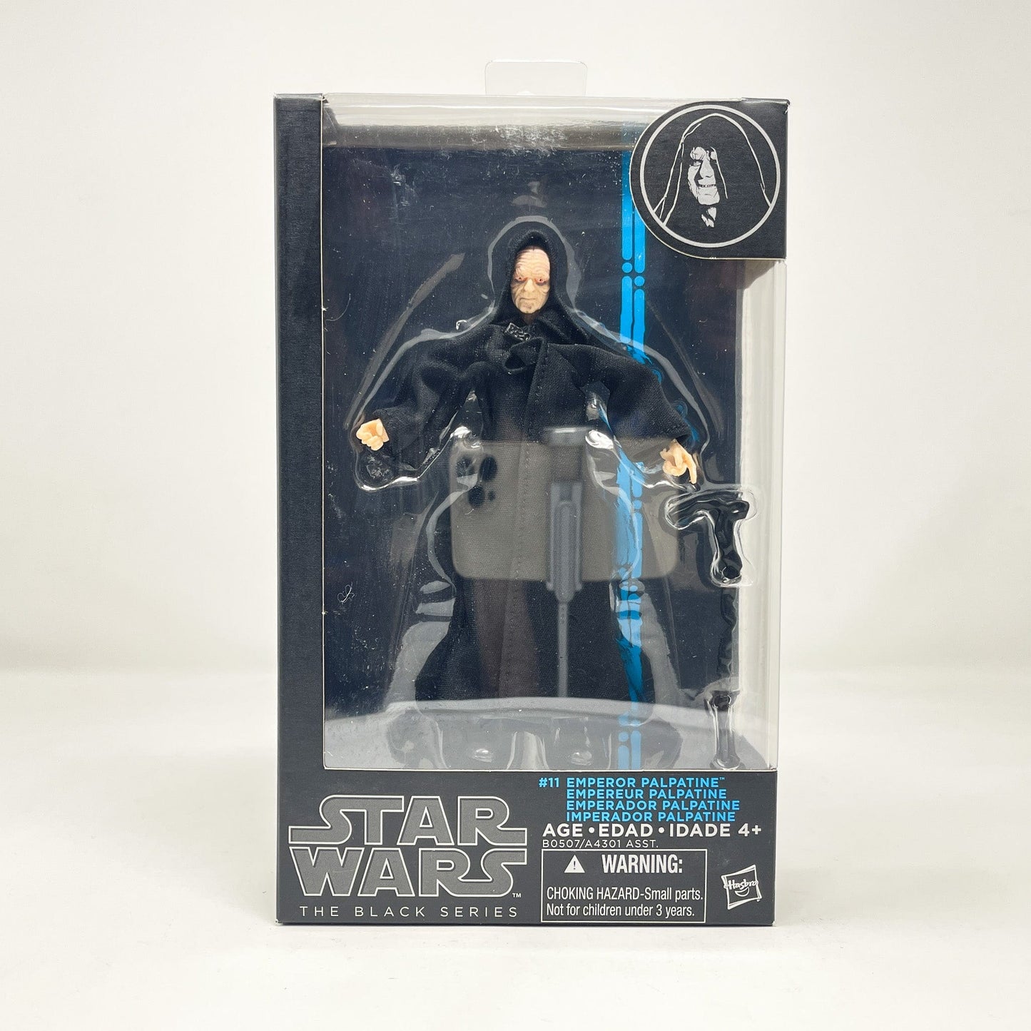 Vintage Hasbro Star Wars Modern MOC Emperor Palpatine #11 (2015) Blue Line - Black Series Hasbro Star Wars Action Figure