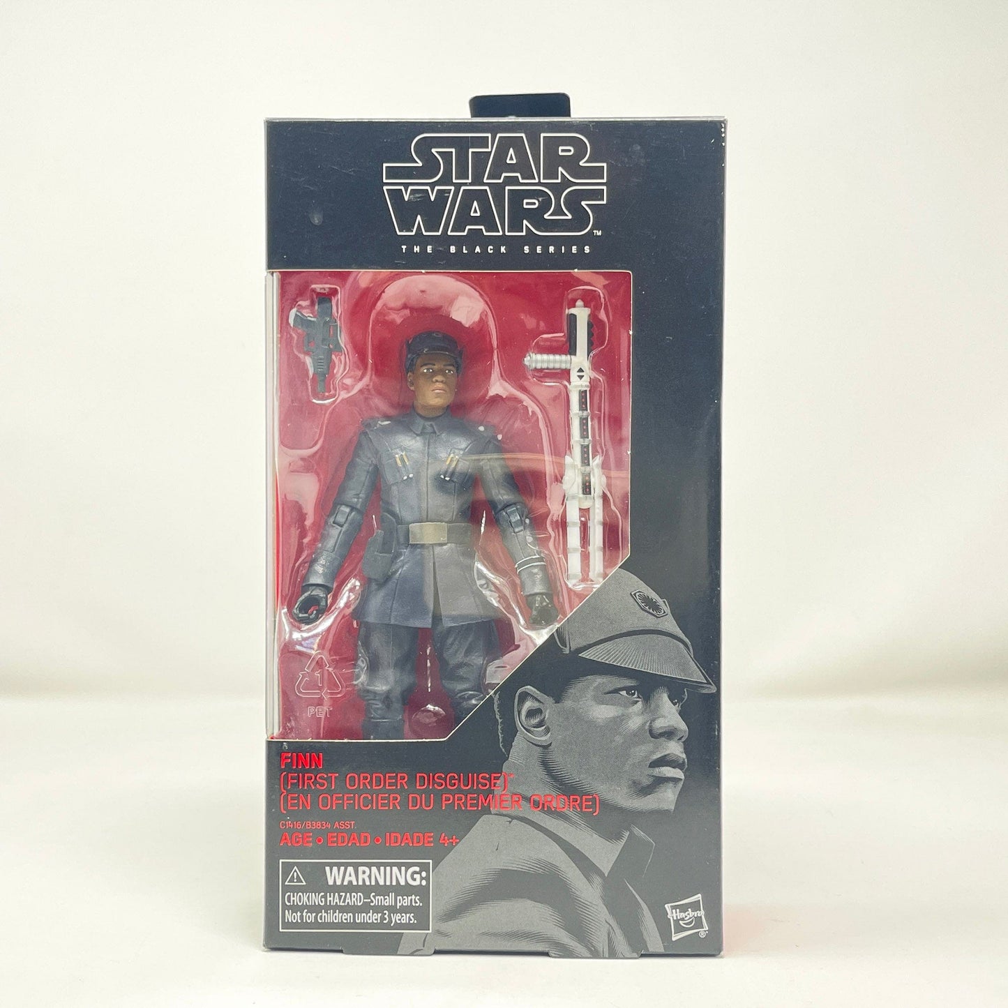 Vintage Hasbro Star Wars Modern MOC Finn (First Order Disguise) #51 - Black Series Hasbro Star Wars Action Figure