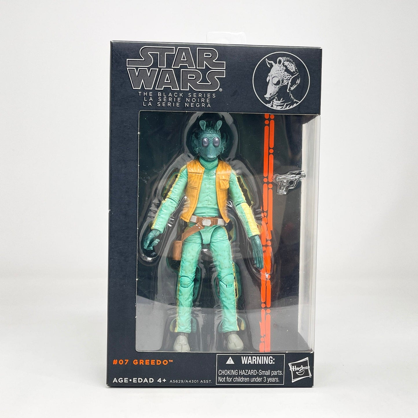 Vintage Hasbro Star Wars Modern MOC Greedo - Orange #07 - Black Series Hasbro Star Wars Action Figure