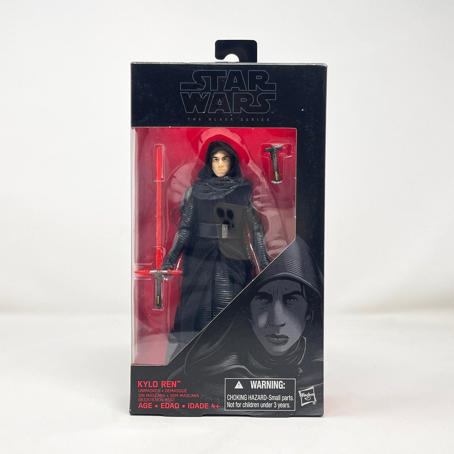 Vintage Hasbro Star Wars Modern MOC Kylo Ren (Unmasked) #26 - Black Series Hasbro Star Wars Action Figure