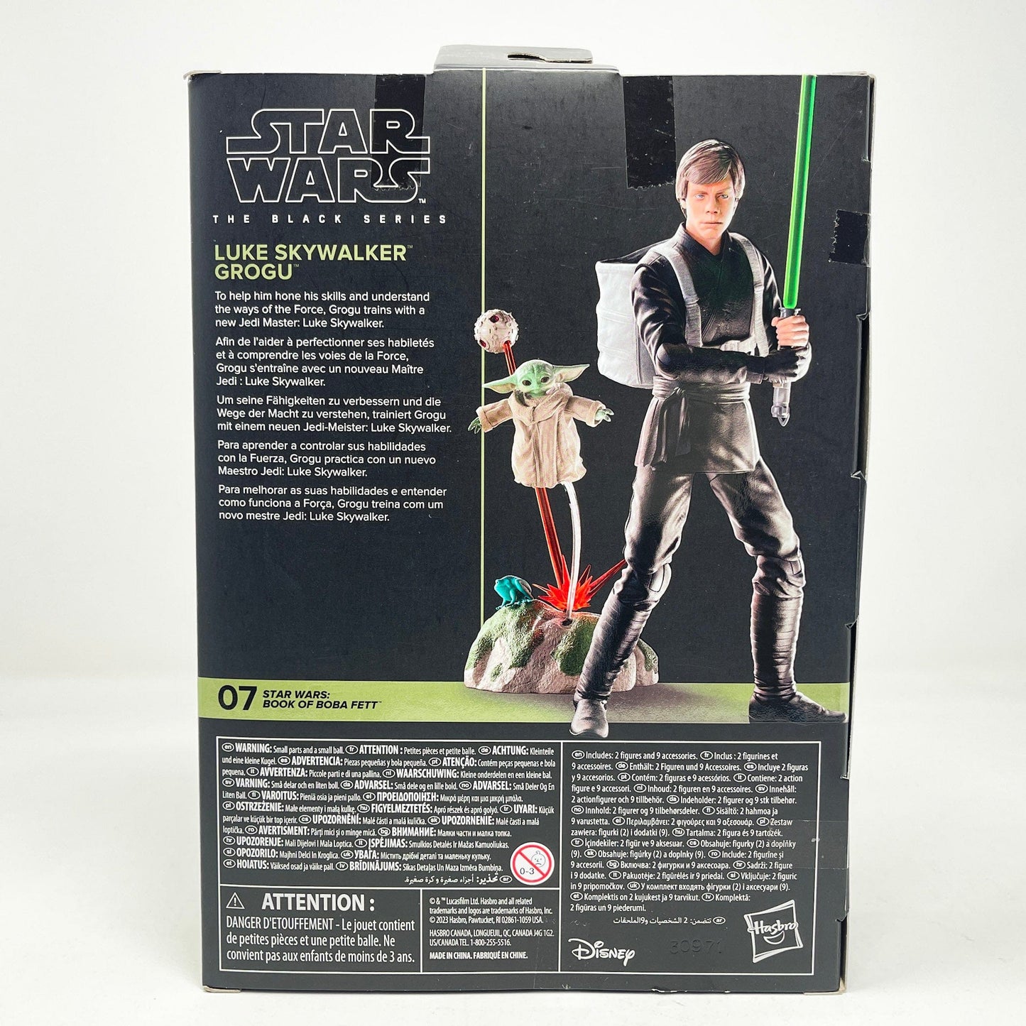 Vintage Hasbro Star Wars Modern MOC Luke Skywalker & Grogu (Deluxe 2-pack) BOBF 03 - Black Series Hasbro Star Wars Action Figure