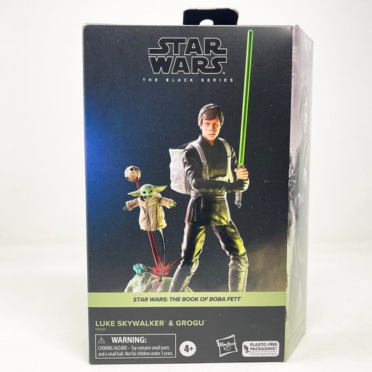 Vintage Hasbro Star Wars Modern MOC Luke Skywalker & Grogu (Deluxe 2-pack) BOBF 03 - Black Series Hasbro Star Wars Action Figure