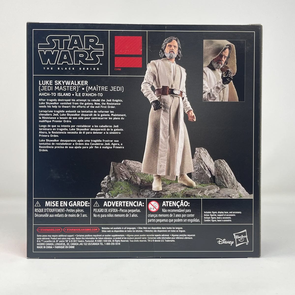 Vintage Hasbro Star Wars Modern MOC Luke Skywalker (Jedi Master) on Ahch-To Island - Black Series Hasbro Star Wars