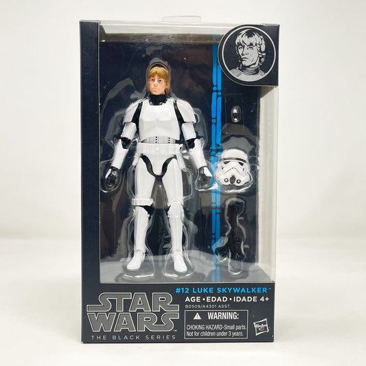 Vintage Hasbro Star Wars Modern MOC Luke Skywalker - Stormtrooper Disguise #12 (2015) Blue Line - Black Series Hasbro Star Wars Action Figure