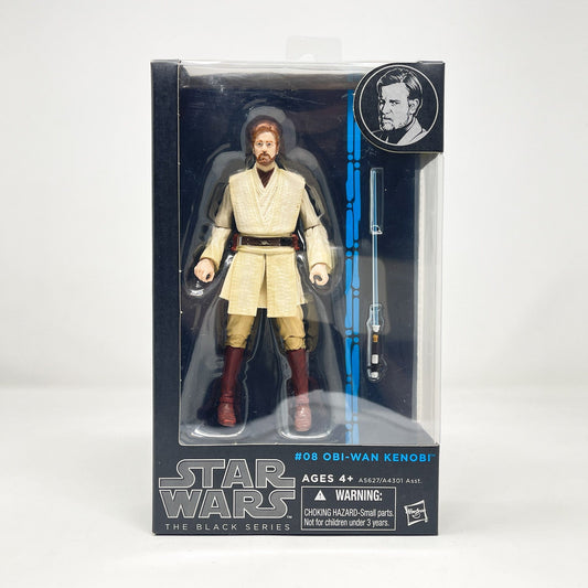 Vintage Hasbro Star Wars Modern MOC Obi Wan Kenobi #08 (2014) Blue Line - Black Series Hasbro Star Wars Action Figure