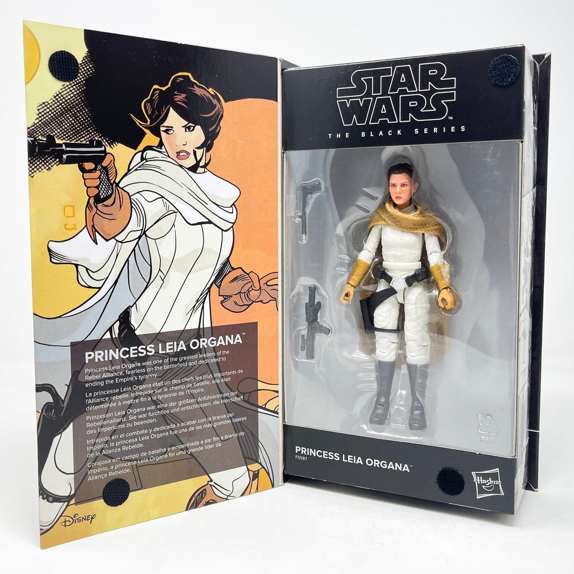 Vintage Hasbro Star Wars Modern MOC Princess Leia Organa (Comic) - Black Series Hasbro Star Wars Action Figure (Copy)