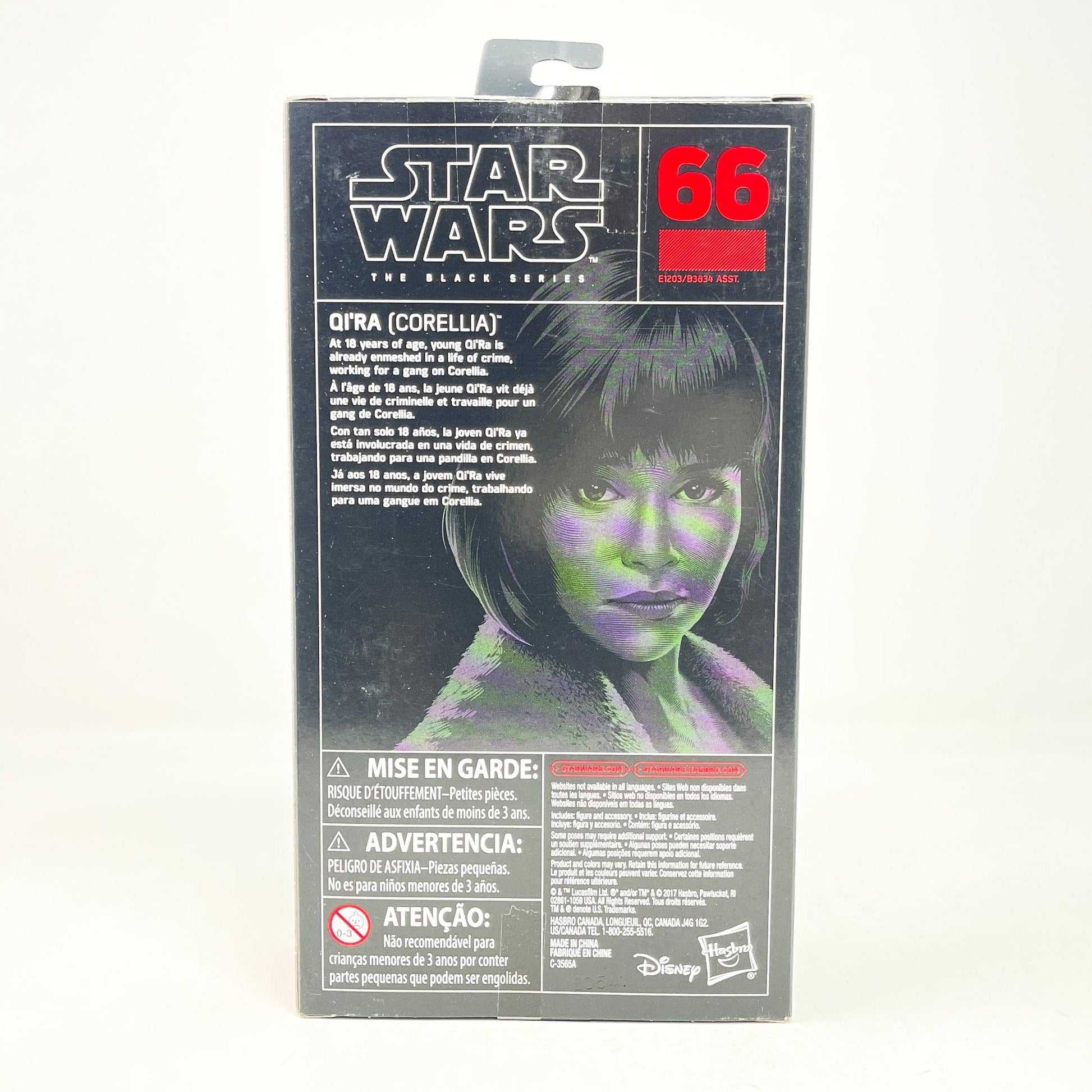 Vintage Hasbro Star Wars Modern MOC Qi'Ra - Corellia (Solo) #66 - Black Series Hasbro Star Wars Action Figure