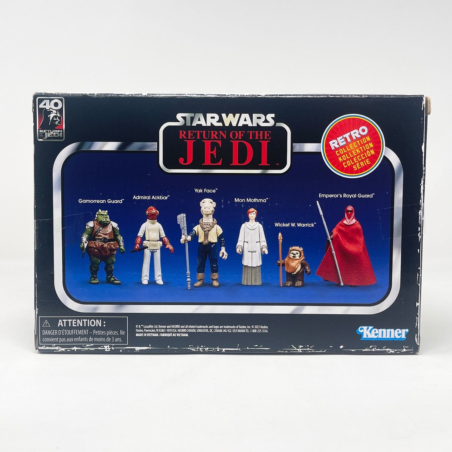 Vintage Hasbro Star Wars Modern MOC Retro Collection ROTJ Wave 2 - Sealed Set of 6