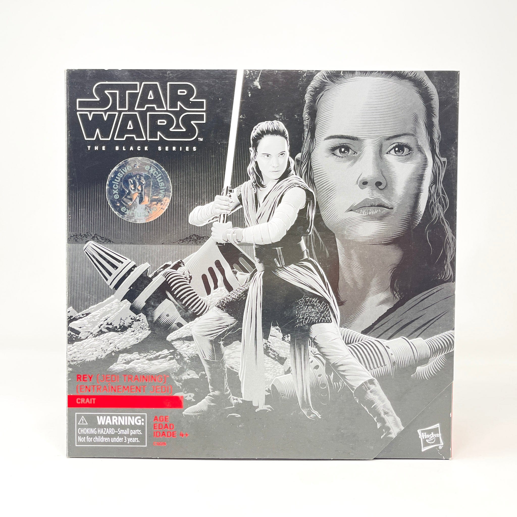 Hasbro Rey Figure Hasbro 2017 Rey Jedi Training on Crait Black Series Star Wars Figure ...