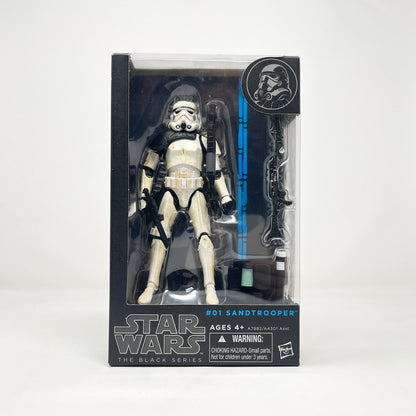 Vintage Hasbro Star Wars Modern MOC Sandtrooper #01 (2014) Blue Line - Black Series Hasbro Star Wars Action Figure