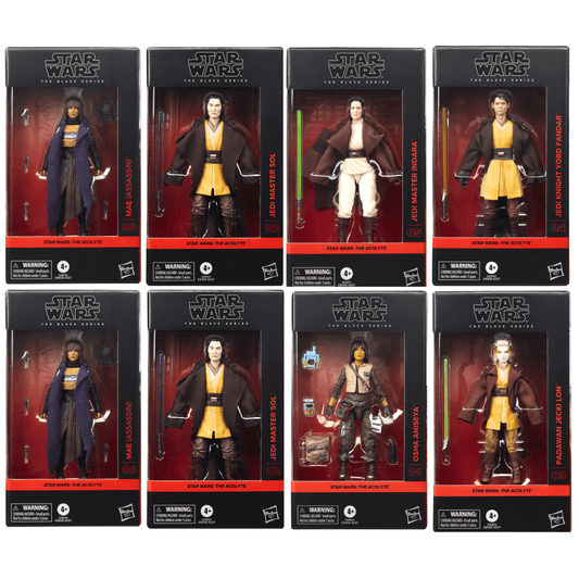Vintage Hasbro Star Wars Modern MOC The Acolyte -Sealed Case of 8 - Black Series