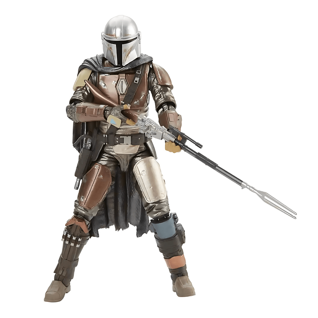 Vintage Hasbro Star Wars Modern MOC The Mandalorian (Carbonized) - Black Series Hasbro Star Wars Action Figure