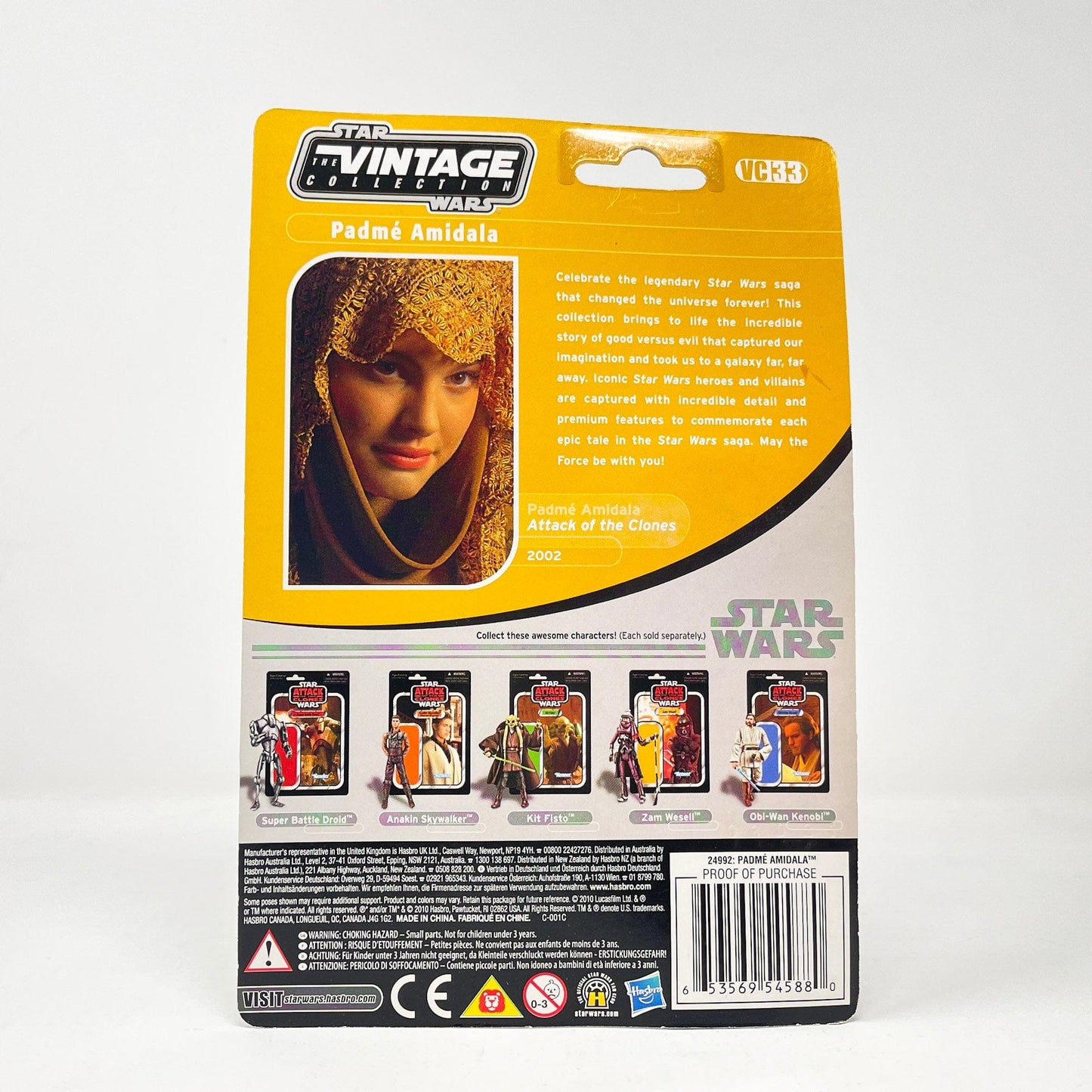 Vintage Hasbro Star Wars Modern MOC VC033 Padme Amidala (Peasant Disguise) - The Vintage Collection Hasbro Star Wars