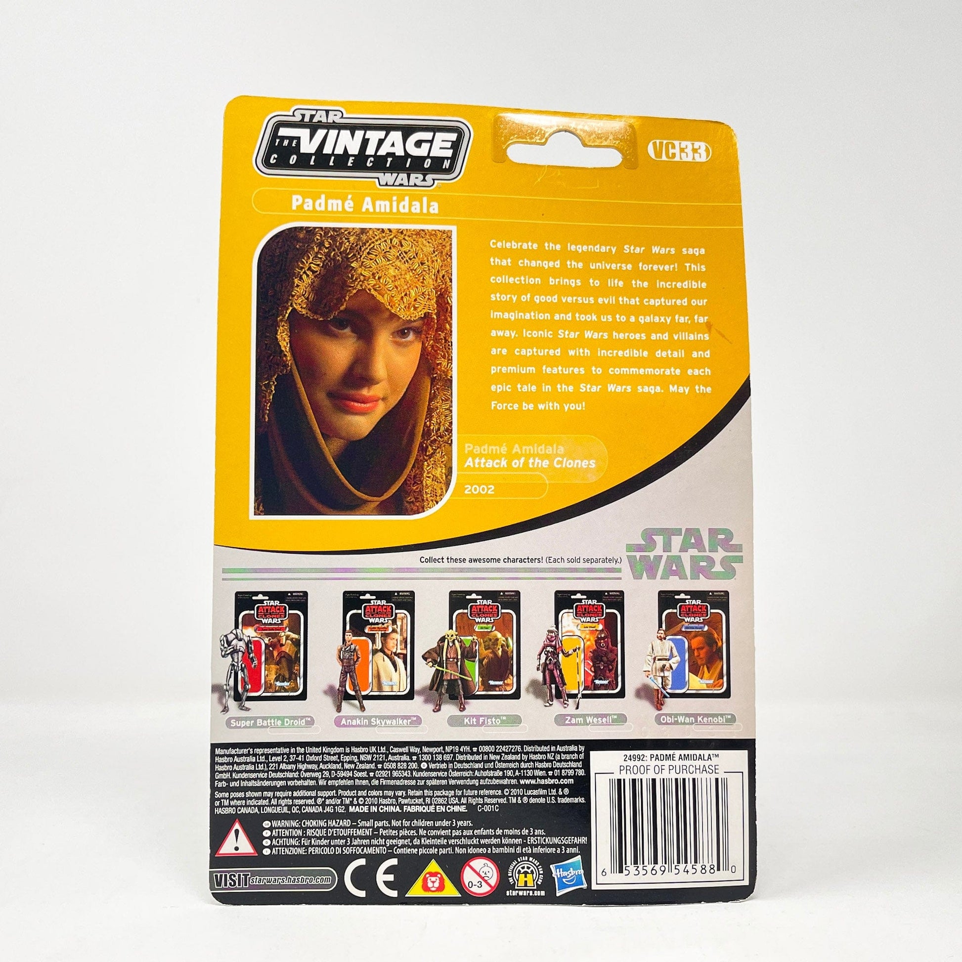 Vintage Hasbro Star Wars Modern MOC VC033 Padme Amidala (Peasant Disguise) - The Vintage Collection Hasbro Star Wars