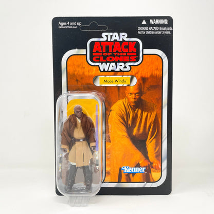 Vintage Hasbro Star Wars Modern MOC VC035 Mace Windu (2010) - Unpunched - The Vintage Collection Hasbro Star Wars