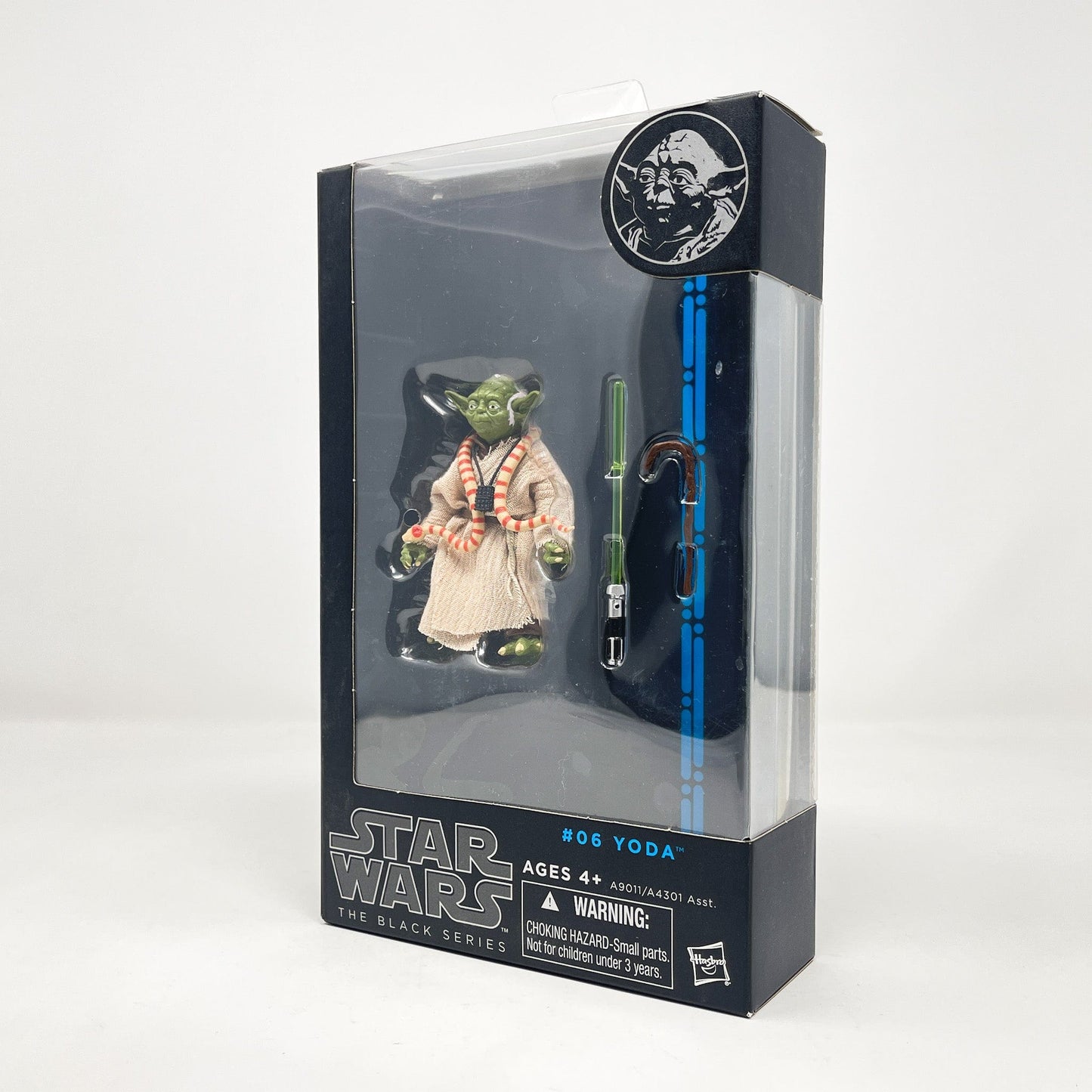 Vintage Hasbro Star Wars Modern MOC Yoda #06 (2014) Blue Line - Black Series Hasbro Star Wars Action Figure