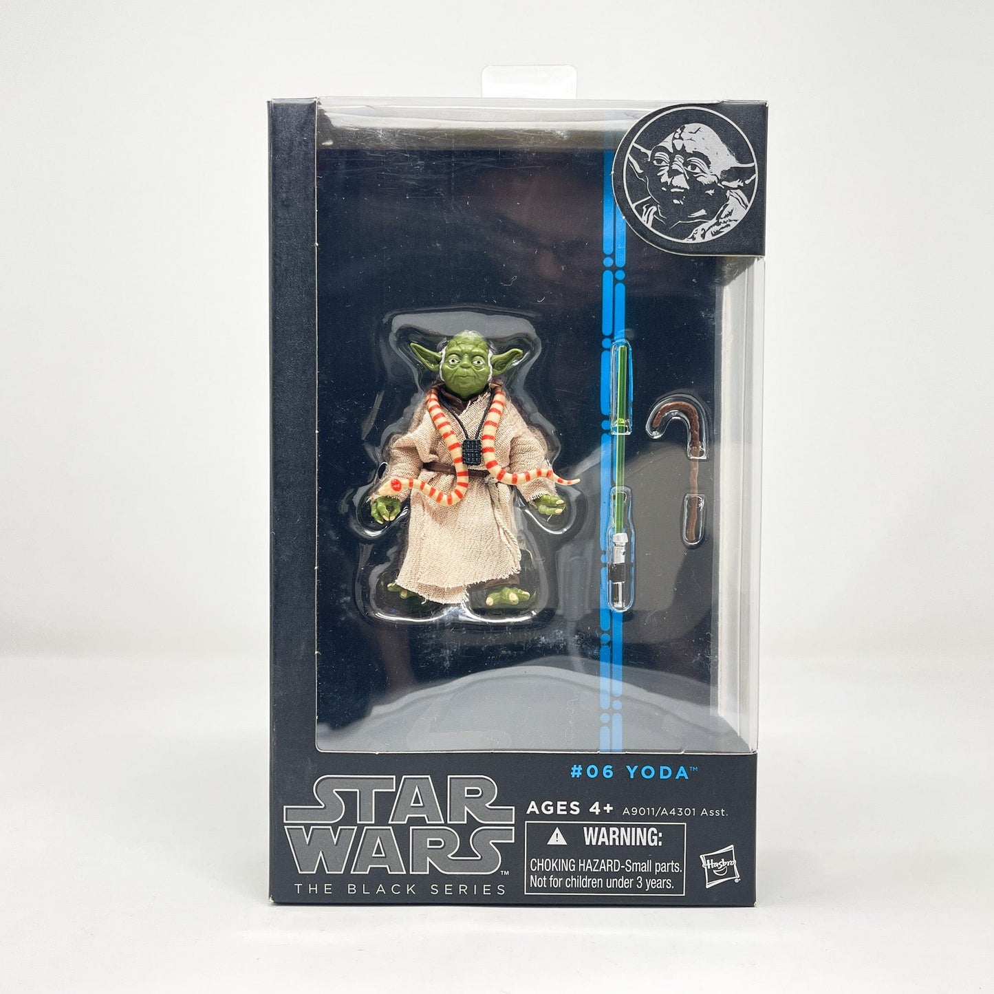 Vintage Hasbro Star Wars Modern MOC Yoda #06 (2014) Blue Line - Black Series Hasbro Star Wars Action Figure