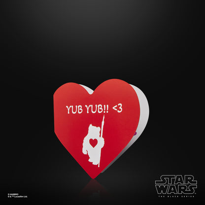 Vintage Hasbro Star Wars Pre-Order Ewok - Valentine’s Day Edition - Hasbro Black Series