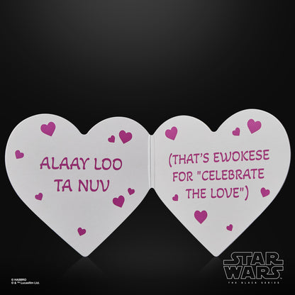 Vintage Hasbro Star Wars Pre-Order Ewok - Valentine’s Day Edition - Hasbro Black Series