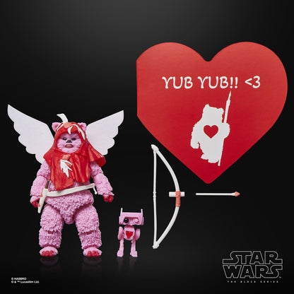 Vintage Hasbro Star Wars Pre-Order Ewok - Valentine’s Day Edition - Hasbro Black Series