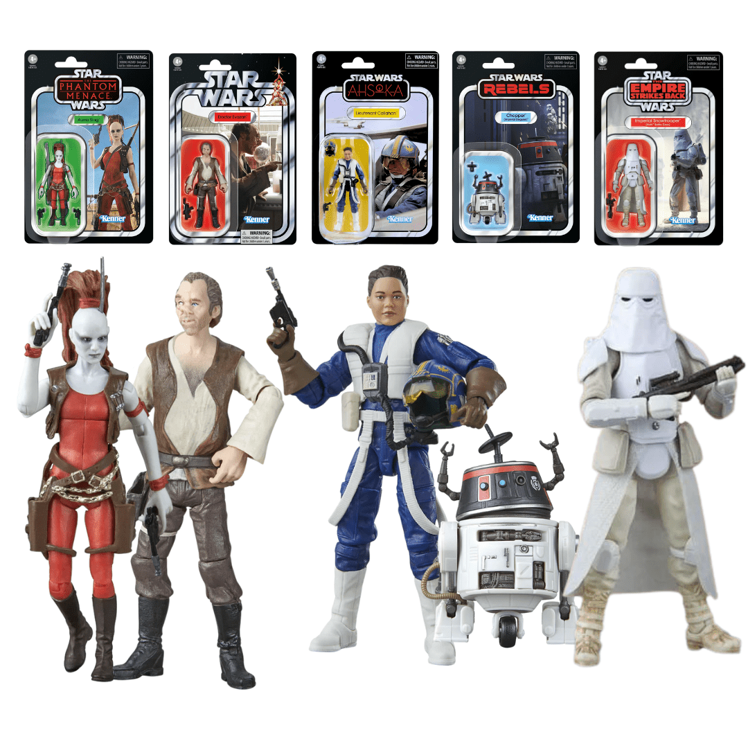 Vintage Hasbro Star Wars Pre-Order PRE-ORDER Bundle Deal: Snowtrooper / Dr. Evazan / Chopper (Imperial Disguise) / Aurra Sing / Lt. Callahan Wave - 3.75" Hasbro The Vintage Collection