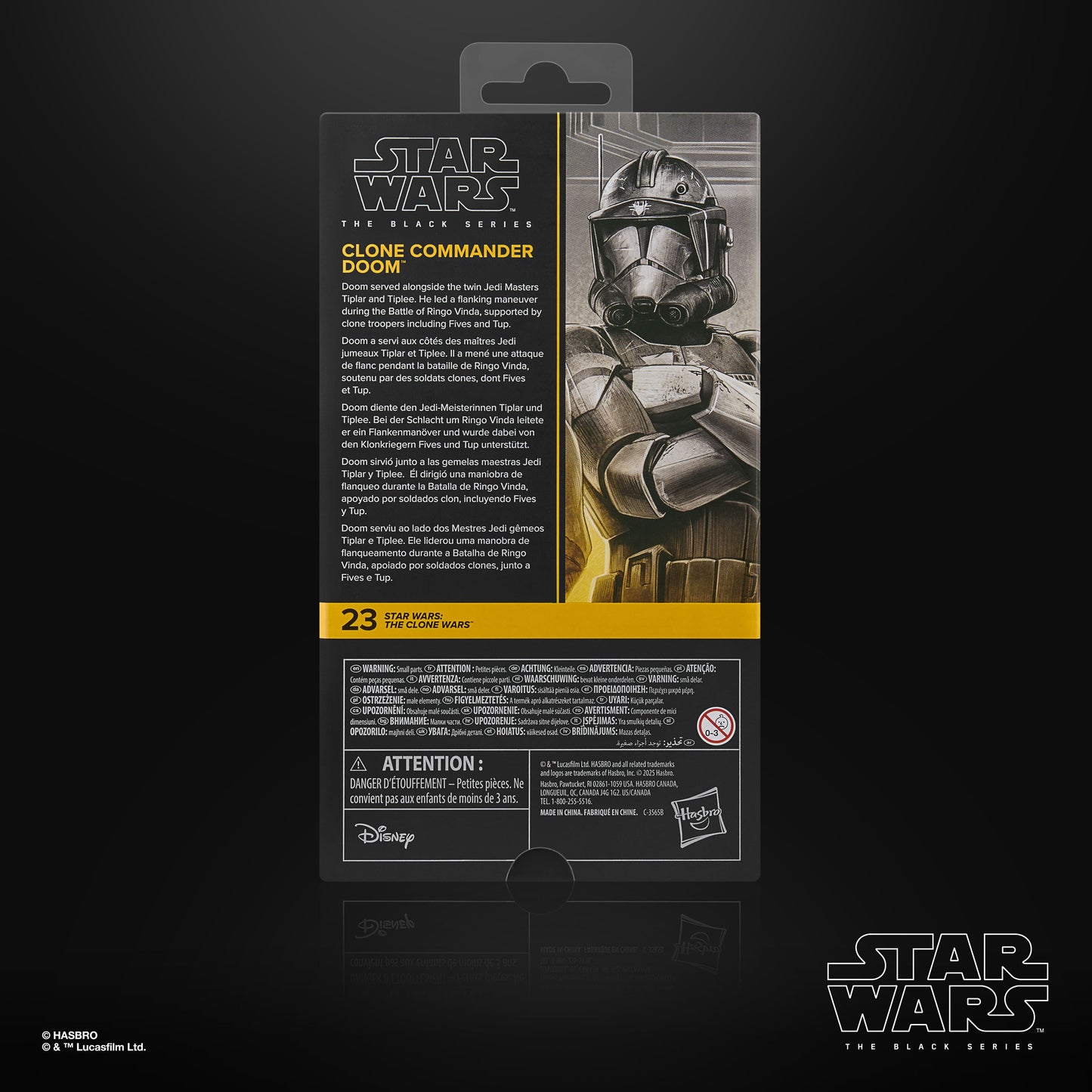Vintage Hasbro Star Wars Pre-Order Pre-Order Clone Commander Doom CW 23 - Hasbro Black Series (2026)