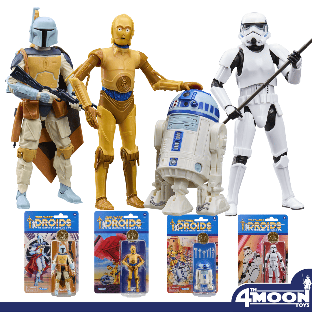 Vintage Hasbro Star Wars Pre-Order Pre-Order DROIDS Cartoon Archive Wave - Sealed Case of 6 - Hasbro Black Series (2026)