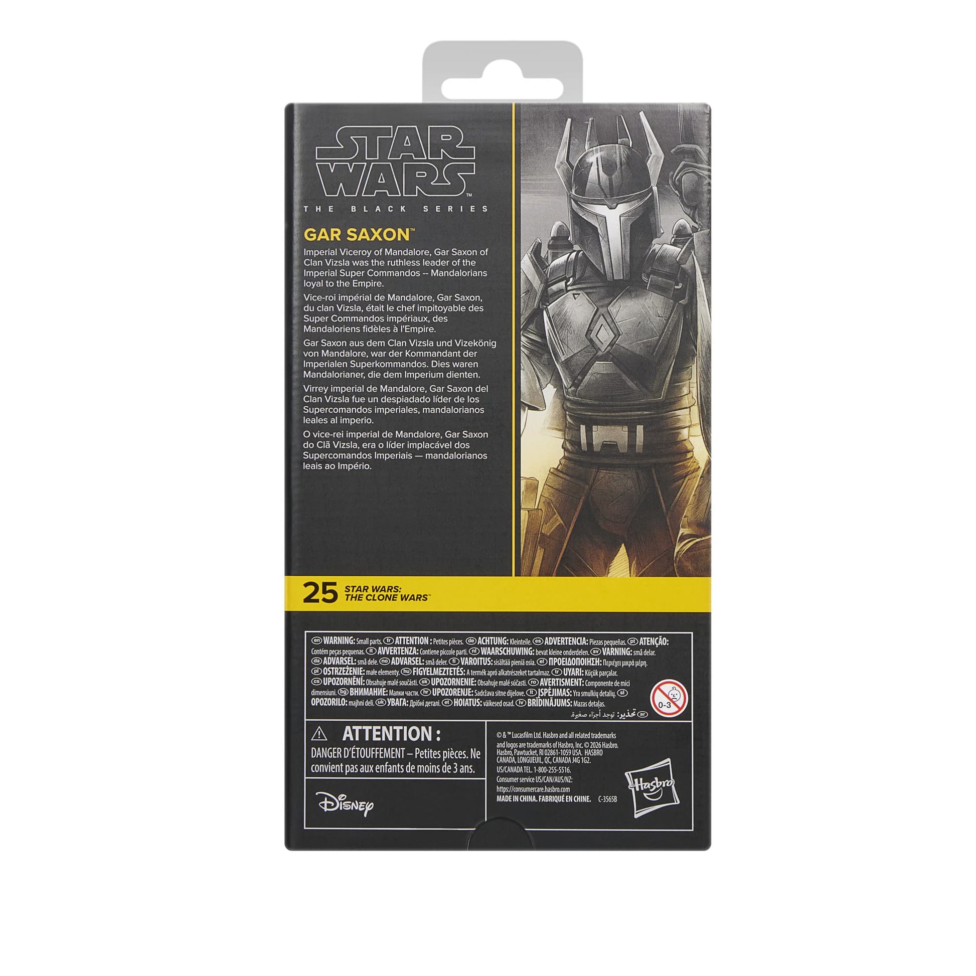 Vintage Hasbro Star Wars Pre-Order Pre-Order Gar Saxon (The Clone Wars #25) - Hasbro Black Series (2026)