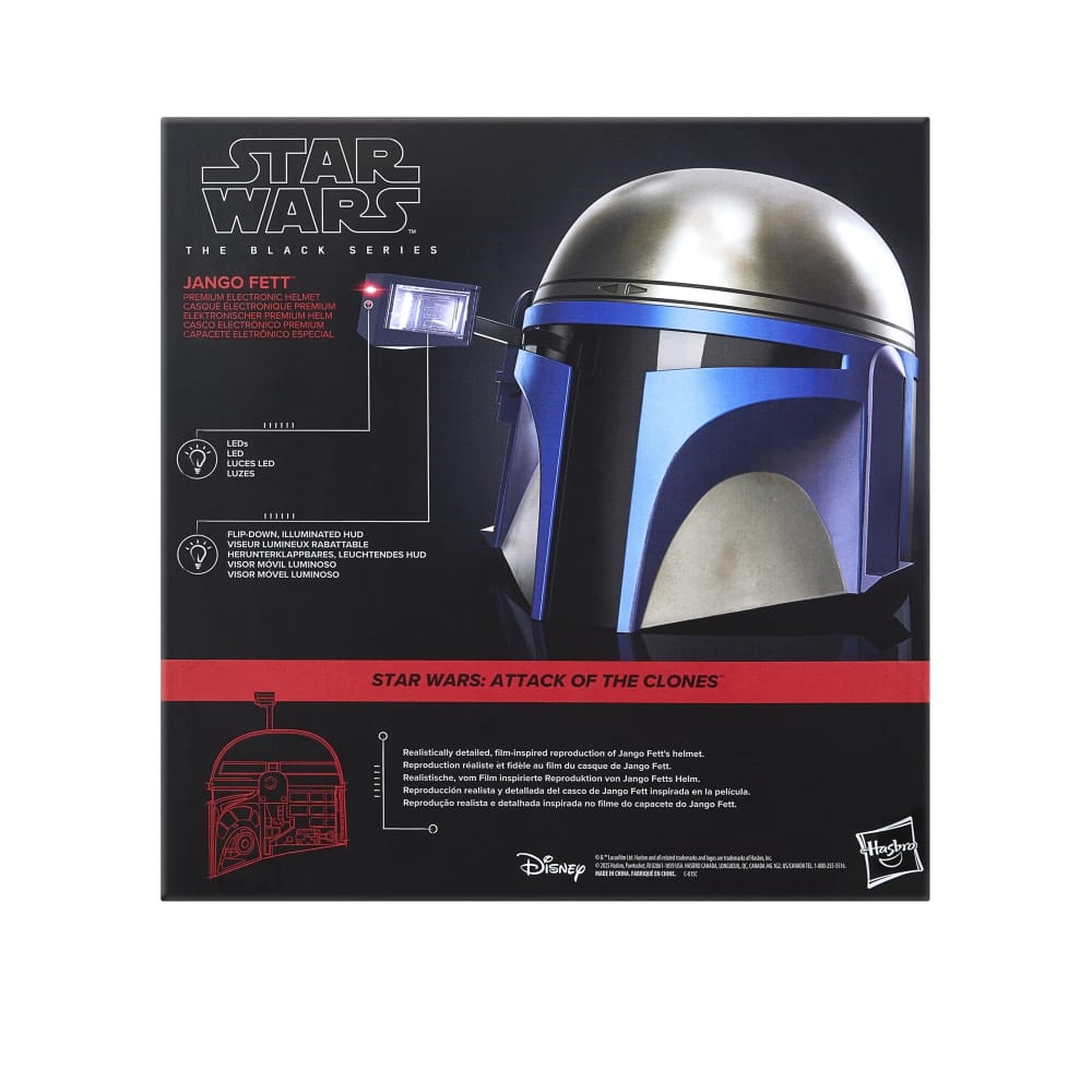 Vintage Hasbro Star Wars Pre-Order Pre-Order Jango Fett Electronic Helmet - Hasbro Black Series (2026)