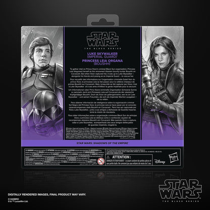 Vintage Hasbro Star Wars Pre-Order Pre-Order Luke Skywalker (Imperial Guard) & Princess Leia Organa (Boushh) SOTE - Black Series Hasbro Star Wars 2-pack