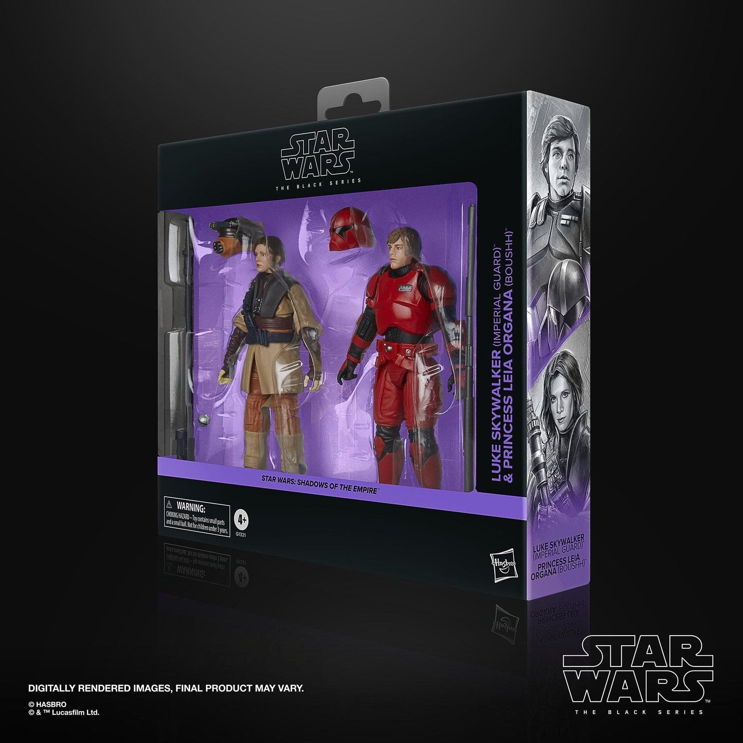 Vintage Hasbro Star Wars Pre-Order Pre-Order Luke Skywalker (Imperial Guard) & Princess Leia Organa (Boushh) SOTE - Black Series Hasbro Star Wars 2-pack