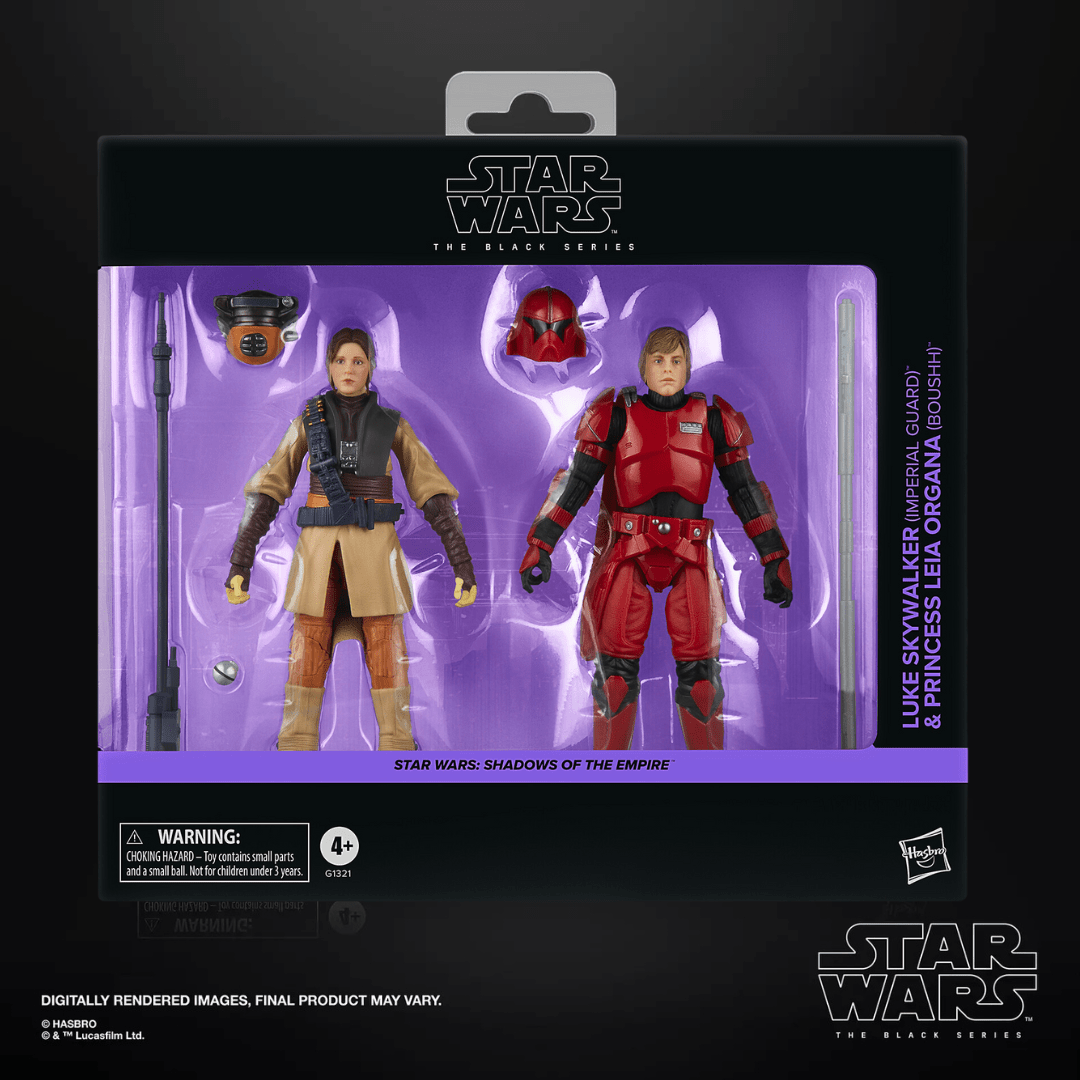 Vintage Hasbro Star Wars Pre-Order Pre-Order Luke Skywalker (Imperial Guard) & Princess Leia Organa (Boushh) SOTE - Black Series Hasbro Star Wars 2-pack