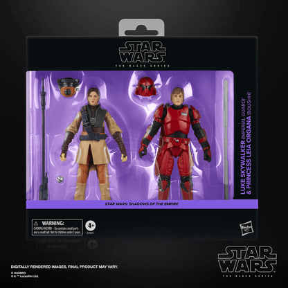 Vintage Hasbro Star Wars Pre-Order Pre-Order Luke Skywalker (Imperial Guard) & Princess Leia Organa (Boushh) SOTE - Black Series Hasbro Star Wars 2-pack