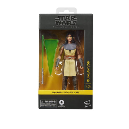 Vintage Hasbro Star Wars Pre-Order Pre-Order Quinlan Vos - Clone Wars #22 - Hasbro Black Series