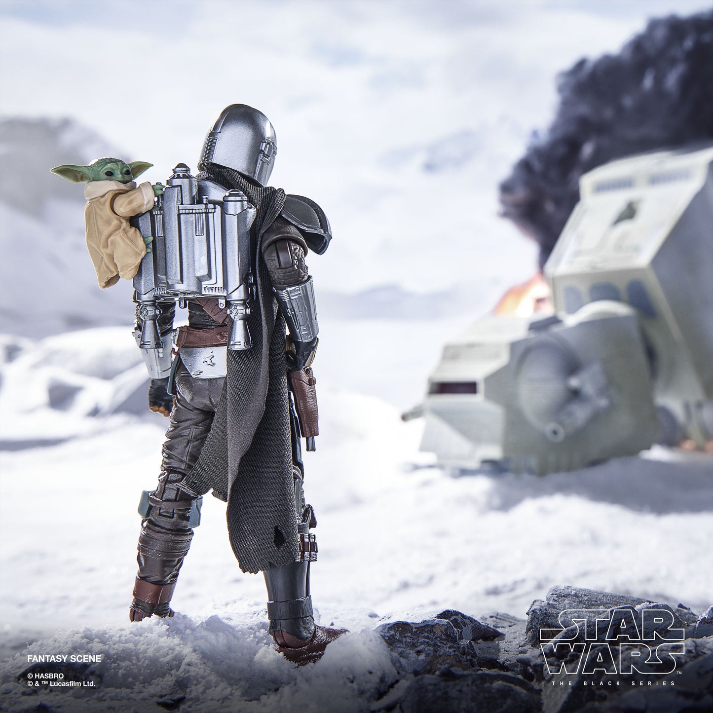 Vintage Hasbro Star Wars Pre-Order Pre-Order The Mandalorian & Grogu Deluxe WHITE BOX - #01 - Hasbro Black Series (2026)