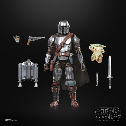 Vintage Hasbro Star Wars Pre-Order Pre-Order The Mandalorian & Grogu Deluxe WHITE BOX - #01 - Hasbro Black Series (2026)