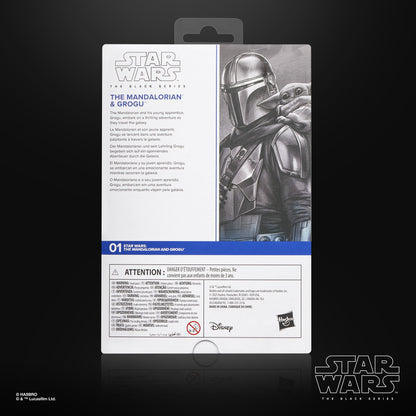 Vintage Hasbro Star Wars Pre-Order Pre-Order The Mandalorian & Grogu Deluxe WHITE BOX - #01 - Hasbro Black Series (2026)