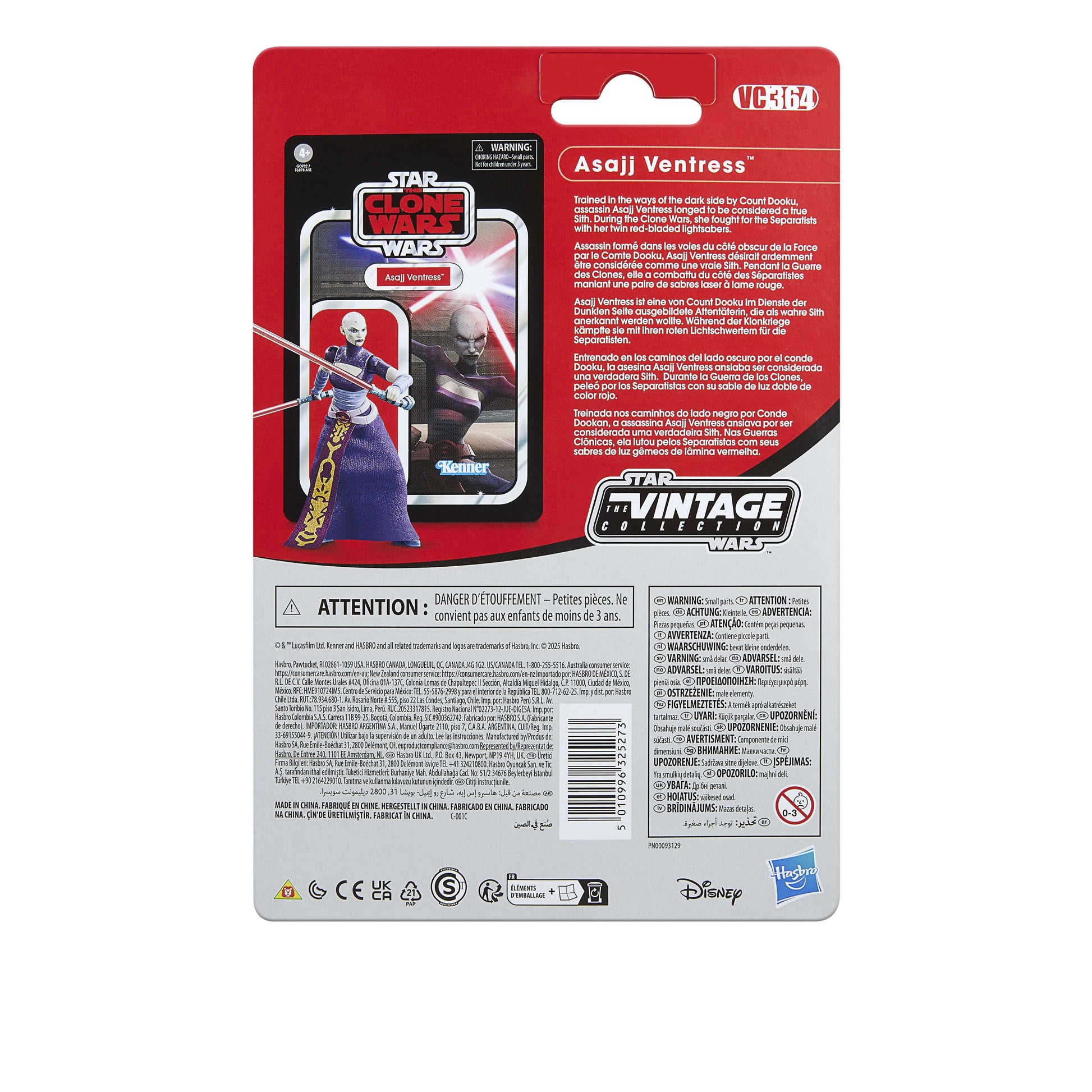 Vintage Hasbro Star Wars Pre-Order Pre-Order VC364 Asajj Ventress (Clone Wars) - The Vintage Collection