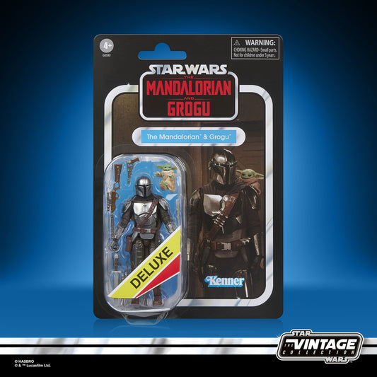 Vintage Hasbro Star Wars Pre-Order Pre-Order VC395 The Mandalorian & Grogu Deluxe- Hasbro Vintage Collection